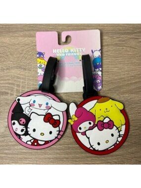 Hello Kitty & Friends Luggage Travel Bag 2Pc Set NWT